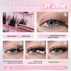 Eyelash Extension Kit Fluffy DIY Lash Clusters Kit Individual Cluster Lashes Kit with Strong Hold Lash Bond and Seal and Lash Applicator 10-16MM MiX Cluster Eyelashes DIY at Home, by TIMELYBS
