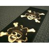 Champion Rugs Pirate Skull Area Rug Design #CR79 (2 Feet X 7 Feet Runner)