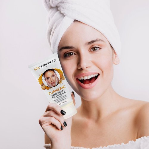 Face Exfoliating Scrub with Turmeric - Face Wash - 5 Oz