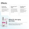 Bioliq 35+ Anti-aging Eye Cream - Visibly Reduces Wrinkles, Swelling, and Dark Circles - Intense Strengthening & Regenerating Formula, Eye Cream for Bags Under Eyes - Alleviates Fatigue Signs - 15ml