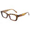 FEISEDY Nerdy Minimalist Design Rectangle Anti-Blue Light MEN WOMEN Nerdy Reading Glasses Computer Reader B9010 (Brown Tortoise, 2.0x)