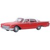 Oxford Diecast 1960 Fairlane Sedan 500 Monte Carlo Red with Corinthian White Top and Interior 1/87 (HO) Scale Diecast Model Car 87FF60001