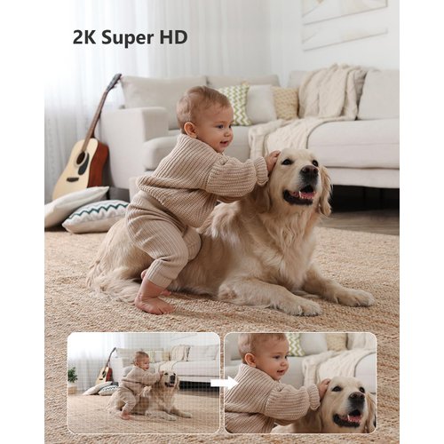 Imou Indoor Security Camera 2K WiFi Camera Home Camera with App, Night Vision, 2-Way Audio, Human Detection, Motion Detection for Baby and Pet Monitor, Sound Detection, Local/Cloud Storage 2.4Ghz