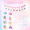 Sweet Sassy and Six Birthday Decorations - Sweet Sassy and Six Banner Hanging Swirl 6th Birthday Decorations for Girls Ice Cream Donut Cake Sweet 6th Birthday Party Supplies for Girls