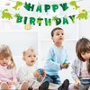 GLASNES Dinosaur Birthday Banner, Dinosaur Theme Birthday Party Decorations for Kids' Birthday Party, Baby shower