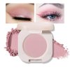 FeiCuiYun Monochrome Matte eyeshadow, Matte Pink Eyeshadow, Neutral Matte Pressed Powder Single Vegan Eyeshadow; Talc, Paraben & Cruelty Free, Half Pink (02)