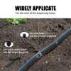 Drip Irrigation Plugs Black Irrigation Plugs 1/4 inch Tube End Closure Irrigation Plugs Goof Hole Plugs for Irrigation Dig Home Garden Lawn Pipe Supplies (100 Pieces)