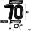 KatchOn, Giant Black 70 Balloon Numbers - 40 Inch | 70th Birthday Balloons, 70th Birthday Decorations | Black 70th Birthday Party Decorations | 70 Balloons Numbers, 70 Birthday Decorations