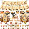 Ramen Party Decorations Japanese Noodles Birthday Decorations Includes Ramen Happy Birthday Banner Cupcake Toppers Cake Topper Spirals Balloons for Ramen Noodles Birthday Party Supplies