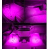 Car LED Strip Light, EJ's SUPER CAR 4pcs 36 LED Car Interior Lights Under Dash Lighting Waterproof Kit,Atmosphere Neon Lights Strip for Car,DC 12V(Pink)