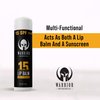 Warrior SPF 15 Lip Balm - Unscented Chapstick Made from Purified Beeswax in USA - Protects Against Wind, Cold, Heat, and UV Rays - Premium Lip Sunscreen Used by Military (0.15 OZ Tube)