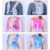 AONIJIE Men Women Ultralight Running Vest Pack Reflective Breathable Hydration Backpack for Hiking Camping Marathon Cycling Race (Rose- with 2 pcs 250ml Bottles)