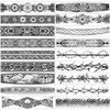 GLARYYEARS Arm Band Temporary Tattoo - 18 Pack Super Long size, Realistic & Boho Polynesian Maori Style Fake Tattoos, ArmBand Tattoos for Wrist, Ankle Circle, Barbed Wire, Tribal and Totem