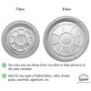 Spare Essentials 55 Pack - 7" Round Aluminum Pans with Lids - Aluminum Foil Pans with Clear Lids - Freezer & Oven Safe Round Foil Pans with Lids, Ideal for Baking, Takeout, Air Fryer, Disposable