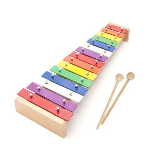 Dreams-Mall Wooden Xylophone Glockenspiel Musical Toy with 15 Tones