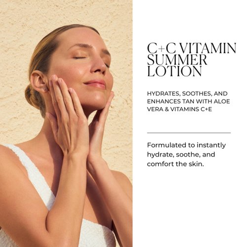 Natura Bissé C+C Vitamin Summer Lotion | Vitamin C Color Enhancing Body Lotion | Hydrates, Soothes & Enhances Sun Tan | For normal & dry skin, 7 Oz