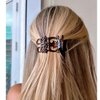 Camila Paris NV73 French Hair Claw Clips for Women - 3 inch Jaw Fashion Durable Styling Accessories, Strong Hold No Slip Grip, Made in France, Tortoise