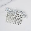 SWEETV Rhinestone Crystal Hair Accessories - Retro Bridal Hairpiece, Sparkly Side Comb for Brides, Bridesmaids, Women and Girls