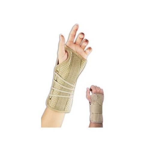 FLA Soft Fit Suede Right Finish Wrist Brace, Black, X-Small