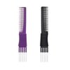 2 Pcs Carbon Lift Teasing Combs with Metal Prong,Salon Teasing Back Combs,Lift Teasing Comb Hair Pick Salon Teasing Lifting Fluffing Comb for Women Most Hair Types (Black + Purple)