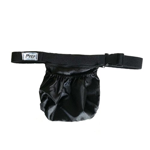 Tennis Ball Holder Bag | SPORTS & TRAVEL HIP PACK - Black | Pickleball Holder | PERFECT TRAVELING AIRPORTS (Tennis Balls, Pickle Balls, iPhone, Keys, Passport) Pocket For Every Purpose (PFEP)