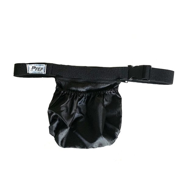 Tennis Ball Holder Bag | SPORTS & TRAVEL HIP PACK - Black | Pickleball Holder | PERFECT TRAVELING AIRPORTS (Tennis Balls, Pickle Balls, iPhone, Keys, Passport) Pocket For Every Purpose (PFEP)
