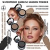 3 Pcs Root Touch Up Hair Powder Set,Quickly Cover Up Hairline Powder,Waterproof Hairline Shadow Powder for Women & Men,Hair Powder with Soft Puff(Dark Curry + Light Curry + Black)