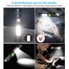 Flashlight USB Rechargeable, Magnetic LED Flashlight, Super Bright Tactical Flashlight with Cob Sidelight, 2000LM, Waterproof, Zoomable Best Small Flashlight for Camping, Emergency Flashlight
