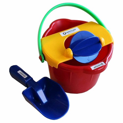 Spielstabil Bucket Mill 3 Piece Set - Includes Bucket, Sand Scoop and Spinning Wheel (Made in Germany)
