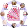 Nail Files (24 Pack), Colorful Emery Board Nail File for Natural Nails Double Sided 180 Grit Professional Fingernails Flowery Emory Boards Buffer Manicure Tool Nail Shaping Buffing Smoothing Filer