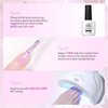 Born Pretty Hema-Free X-Jelly Gel Glitter Jelly Pearl Purple Gel Nail Polish Shimmer Pearl Mermaid Natural Translucent Soak Off Gel Polish U V Light Cure for Nail Art DIY 15ML,75% Glitter Jelly