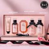Kimirica Love Story Luxury Bath & Body Care Gift Set | with Notes of Gardenia & Night Blooming Jasmine | Includes Bath Salt, Body Wash, Body Lotion, Bathing Bar & Hand Cream | 5 Piece Set