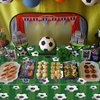 4 Pack Soccer Party Tablecloth Soccer Table Cloth Soccer Rectangular Plastic Table Cover Sports Theme Party Table Covers Soccer Birthday Decorations Soccer Theme Birthday Party Supplies 86 x 51 Inch