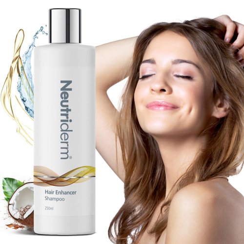 NEUTRIDERM Hair Enhancer Shampoo, Thickening and Strengthening Shampoo for Weak and Thinning Hair, Moisturizing Shampoo for Damaged Hair, 250ml (8.45 fl oz)