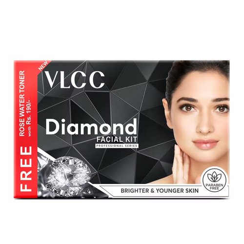 VLCC Diamond Facial Kit + FREE Rose Water Toner | 300gm + 100ml