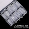 NMKL38 120Pcs Dual Forms Full Cover Nail Tips Upper Arched Extension Mold (Mold A)