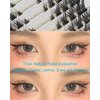 Fox Eye False Eyelashes Natural Wispy Individual Lashes, 3D C-6~15mm Cluster Lashes Pack for DIY Premade Fans Artificial Eyelash Extension Fake Lash Self Application at Home