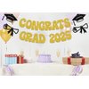 Congrats Grad 2025 Banner Graduation Theme Party Decoration Graduation Banners Garland for Congratulation Graduation Party Supplies Graduation Decorations Class of 2025 Gold