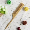 Bamboo Rat Tail Comb with Fine Teeth for Teasing and Post Styling - Anti-Static Tool for Curly Hair for Women and Men