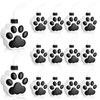 Zubebe 12 Pcs 10 oz Dog Paw Cups with Lid Straw Bulk Dog Party Favors Plastic Reusable Puppy Paw Straw Cup Paw Birthday Party Decoration for Dog Themed Party Supplies