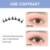 HOSAILY Manga Lash Clusters 2 Styles Segmented Asian Eyelashes Natural Look DIY Eyelash Extensions Mixed Lengths Natural Individual Lash Clusters