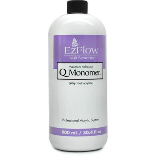 EZ Flow Q Monomer False Nails, 30.4 Fluid Ounce
