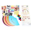 Glittery Garden 24 Pcs Party Hats Birthday Activity Kit with Stickers - Kids Fun Arts & Crafts. Make Your Own Animal & Monster Theme Party Favors & Game Supplies