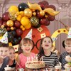 Paready Magical School Balloon Arch, 120 Pcs Wizarding World Balloon Garland, Black Burgundy Red Yellow Metallic Confetti Gold S-shaped Tail Foil Balloon for Kids Birthday Magic Theme Party Decoration
