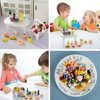 50 Pcs Miniature Food Drink Bottles Soda Pop Cans Pretend Play Kitchen Game Party Accessories Toys Hamburg Cake Ice Cream for 1/12 Doll House (25Food+25Drink)