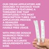 Disposable Plastic Vaginal Applicator Pack: Hygienic Threaded Injector to Fit Preseed Lubricant, Estrace, Personal Lube and OTC Gel or Cream Products - With Dosage Measurements - 30 Pack