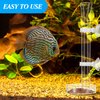 3 Pieces Shrimp Feeding Tube and Dish Set, Include Glass Shrimp Feeding Tube Shrimp Feeder Tube and 2 Aquarium Shrimp Feeding Dish Bowl Fish Tank Feeding Supplies