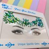Mermaid Face Gems stick on Rhinestone Festival face Jewels Eyes Face Body Temporary Tattoos Glitter mermaid adhesive rhinestones for face(emerald ab/S054)