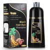 AUSGREER Black Hair Dye Shampoo 3 in 1 for Women & Men Gray Hair Coverage Hair Color Shampoo Hair Dye Shampoo 16.9Fl Oz(500ML)