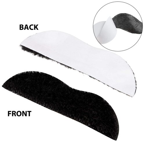 WILLBOND 48 Pieces Fake Mustaches, Self Adhesive Novelty Moustaches Fiesta Masquerade Party Supplies Halloween Costume(16 Vampire Style)